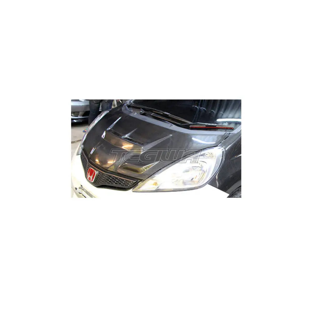 J's Racing Aero Hood Type-S CFRP/FRP Honda Fit/Jazz GK3/6