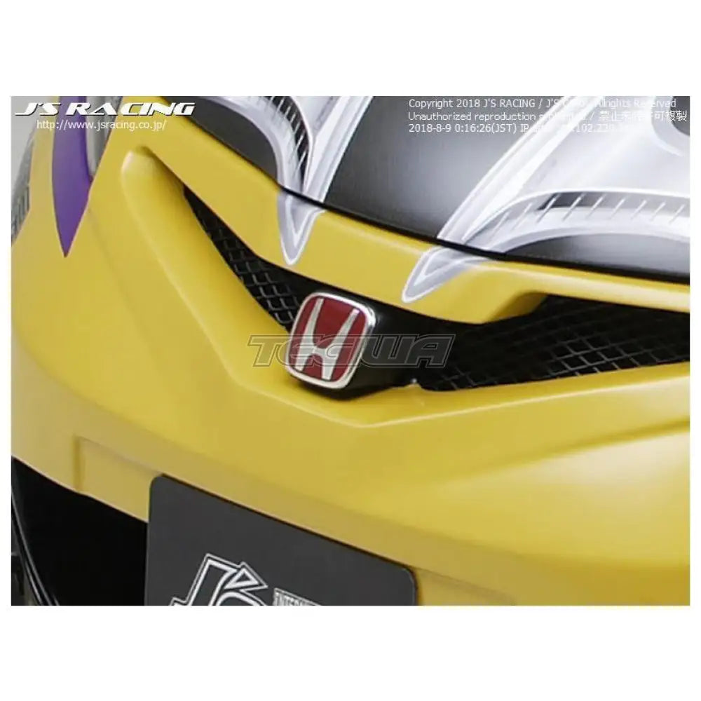 J's Racing Front Emblem for TYPE-S GT Front Bumper Honda Fit/Jazz GE