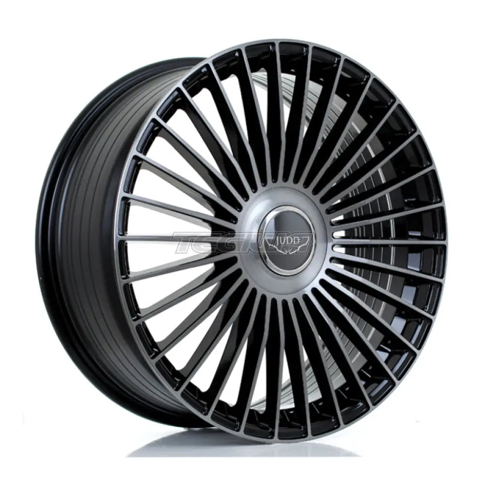 JUDD JSF9 Alloy Wheel 22x9 ET15 TO 45 5x120 Gloss Black Titanium Brushed 74.1mm CB Alloy Wheels