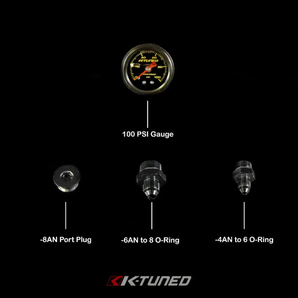 K-Tuned 8AN HP Fuel Pressure Regulator (FPR) Fuel Pressure Regulators