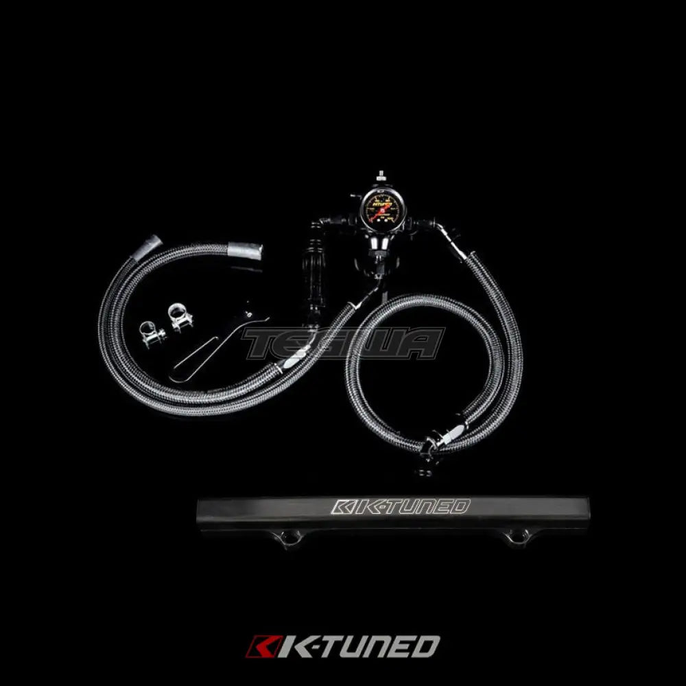 K-Tuned Center Feed Fuel System For K-Swapped Cars Black Fuel Rail Fuel Rails