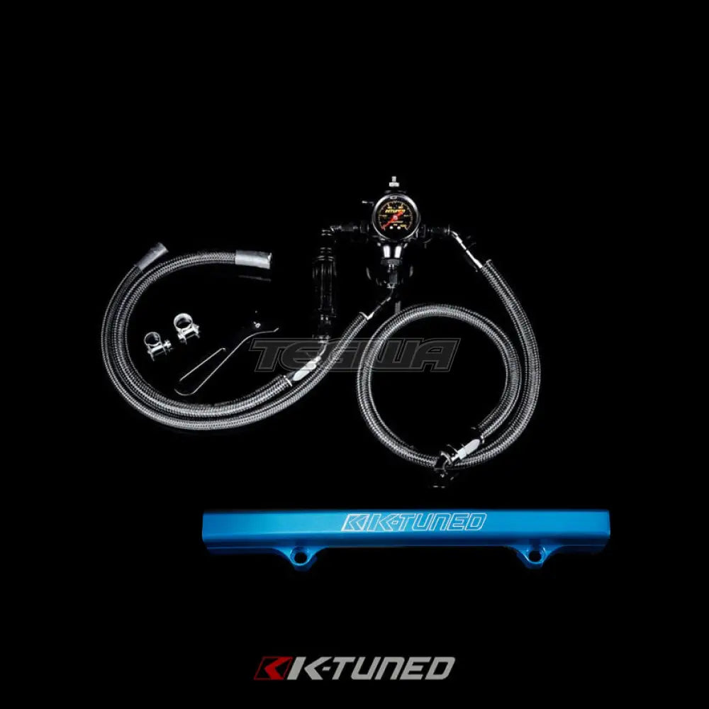 K-Tuned Center Feed Fuel System For K-Swapped Cars Blue Fuel Rail Fuel Rails