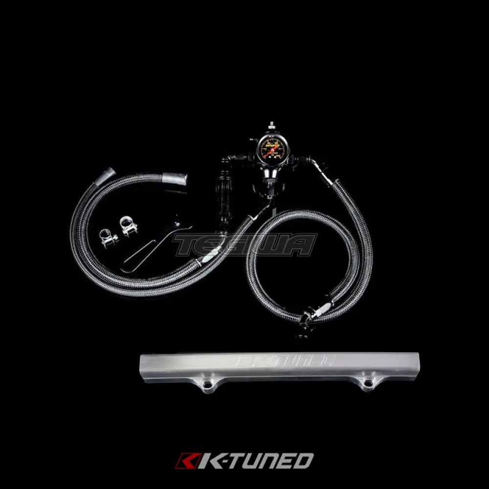 K-Tuned Center Feed Fuel System For K-Swapped Cars Brushed Fuel Rail Fuel Rails