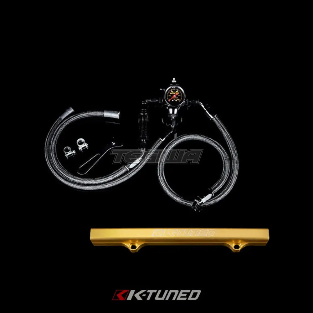 K-Tuned Center Feed Fuel System For K-Swapped Cars Gold Fuel Rail Fuel Rails