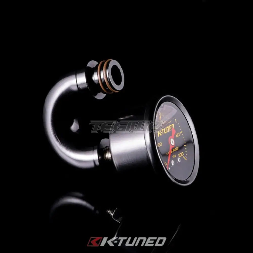K-Tuned Center Mount Fuel Pressure Gauge With Fitting Fitting and Gauge (For K-Tuned Fuel Rail) Gauges