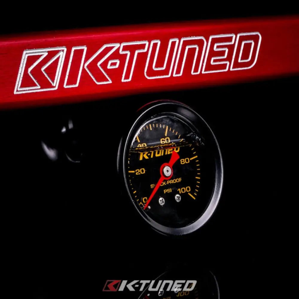K-Tuned Center Mount Fuel Pressure Gauge With Fitting Gauges