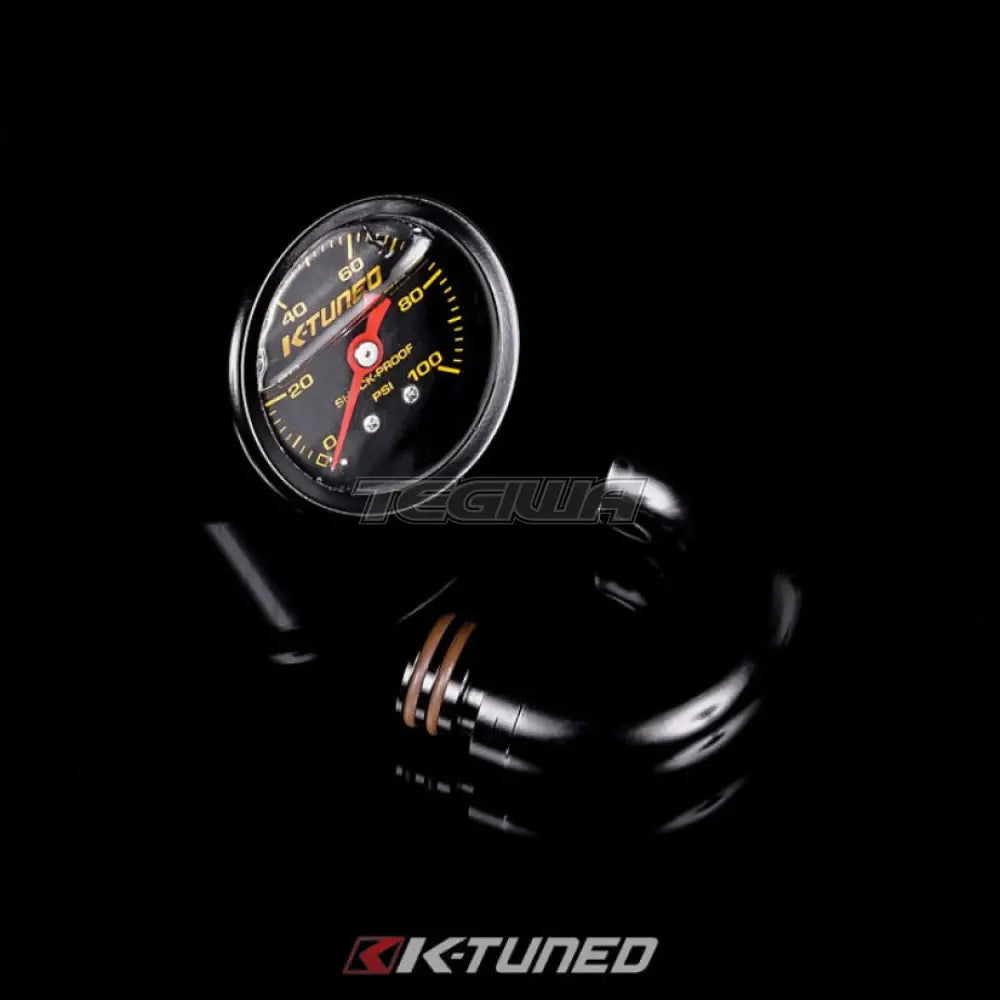 K-Tuned Center Mount Fuel Pressure Gauge With Fitting Gauges
