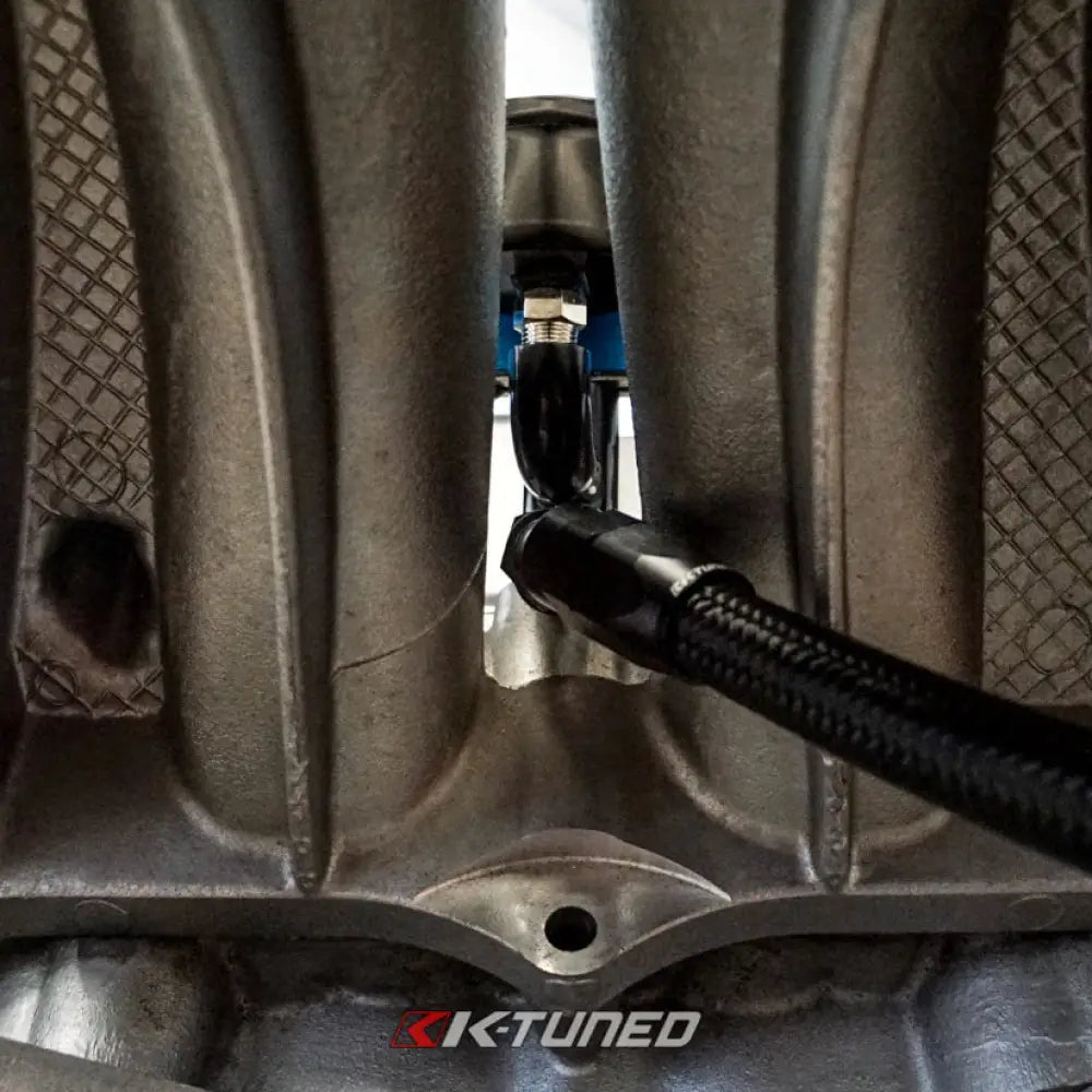 K-Tuned Center Mount Fuel Rail Fitting Gauge and 6AN Ports Hoses & Fittings