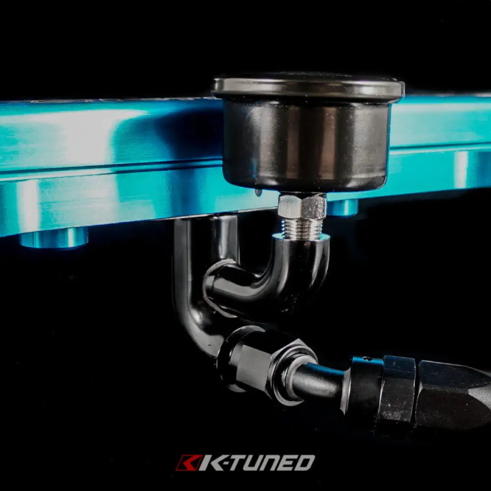 K-Tuned Center Mount Fuel Rail Fitting Gauge and 6AN Ports Hoses & Fittings