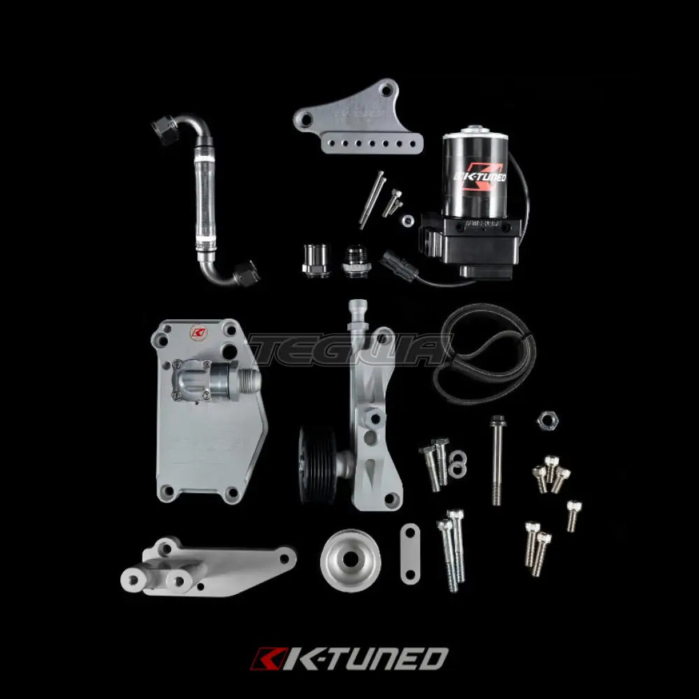 K-Tuned Complete Alternator Water Plate Kit With Electric Water Pump Honda K-Series K24Z With Water pump mount bracket