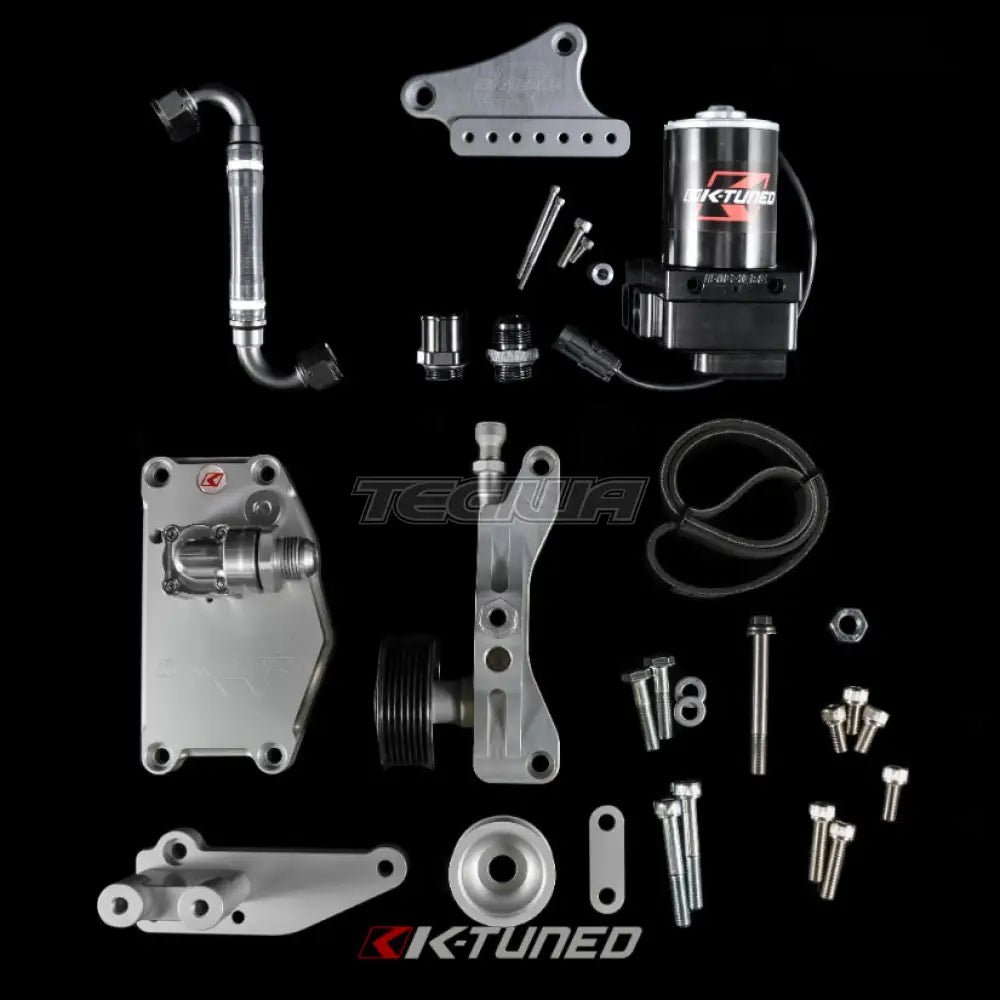 K-Tuned Complete K-Series Alternator Water Plate Kit With Electric Water Pump With Water pump mount bracket and pre