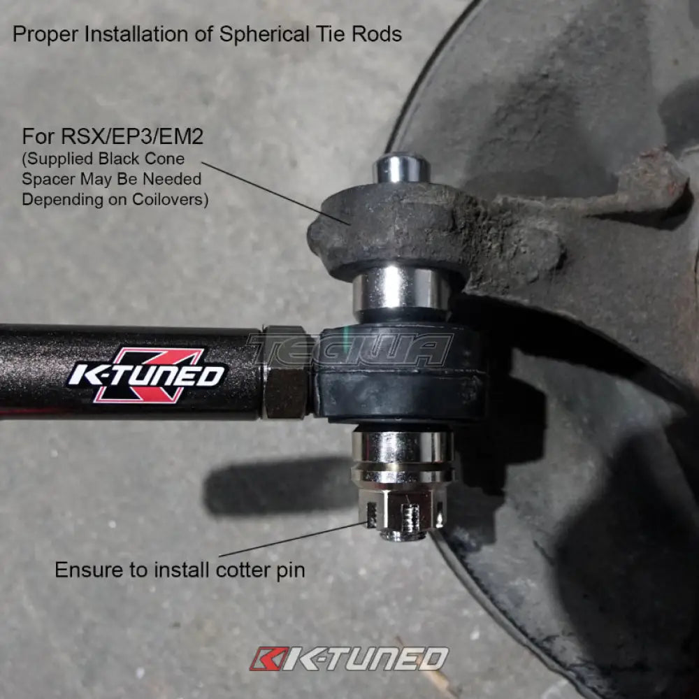 K-Tuned Complete Spherical Tie Rod Set Honda Integra DC5 Ball Joints & Track Rod Ends