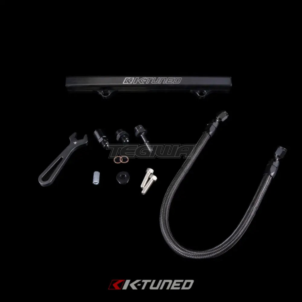 K-Tuned Fuel Line and Optional Fuel Rail Honda Civic EP3 Integra DC5 Type-R Side Feed / No thanks / Black Fuel Rail