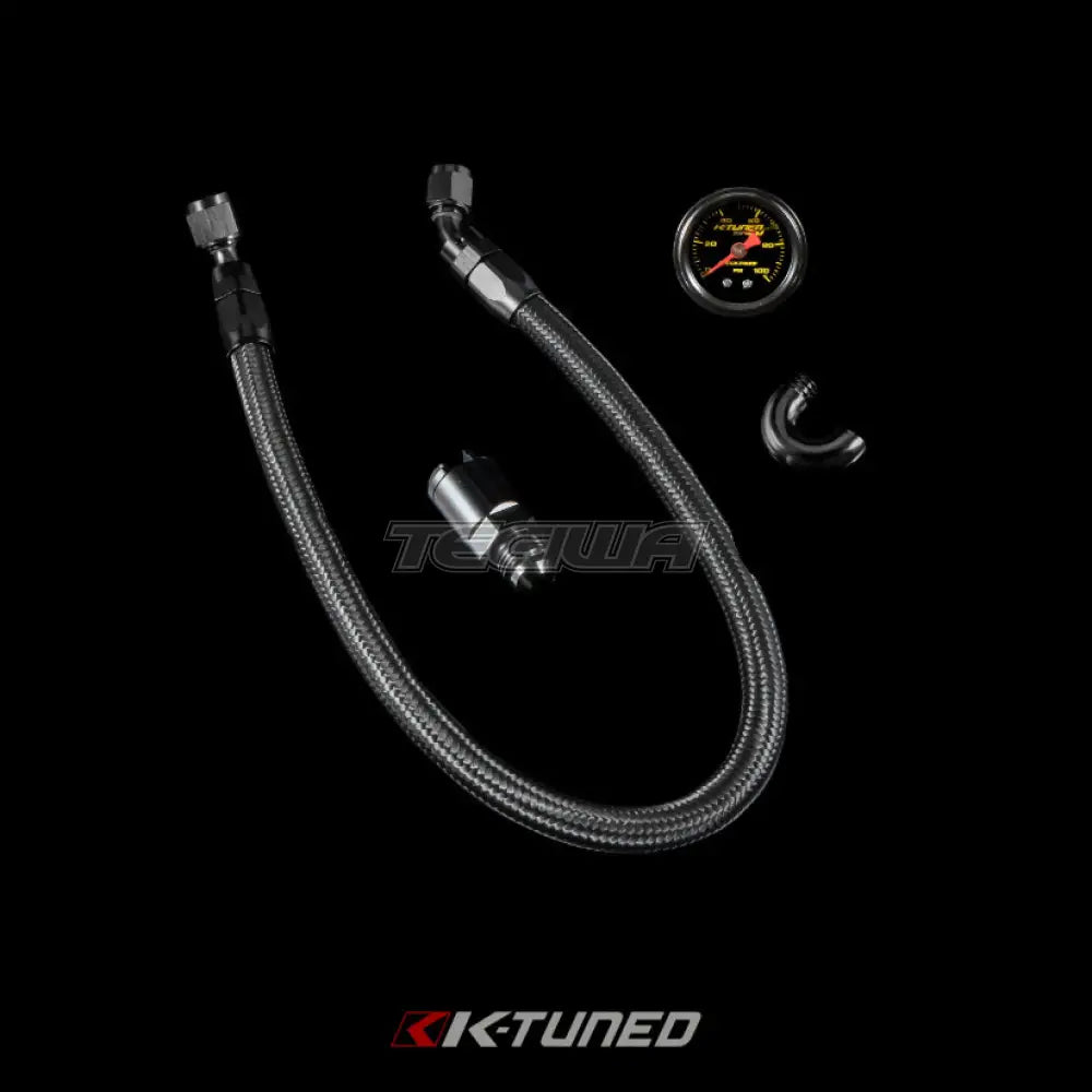 K-Tuned Fuel Line and Optional Fuel Rail Honda Civic EP3 Integra DC5 Type-R Side Feed / Yes add center mount gauge