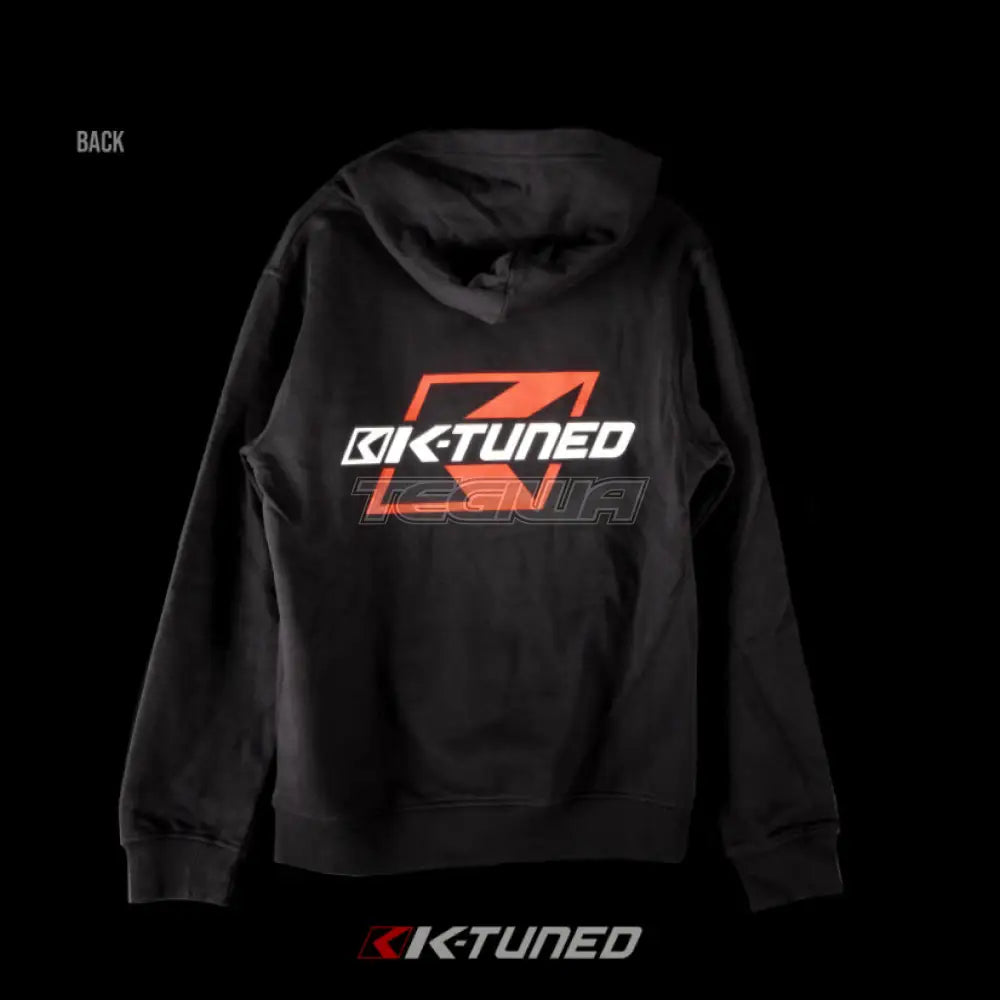 K-Tuned Hoodie White and Red Logo on Black Hoodies