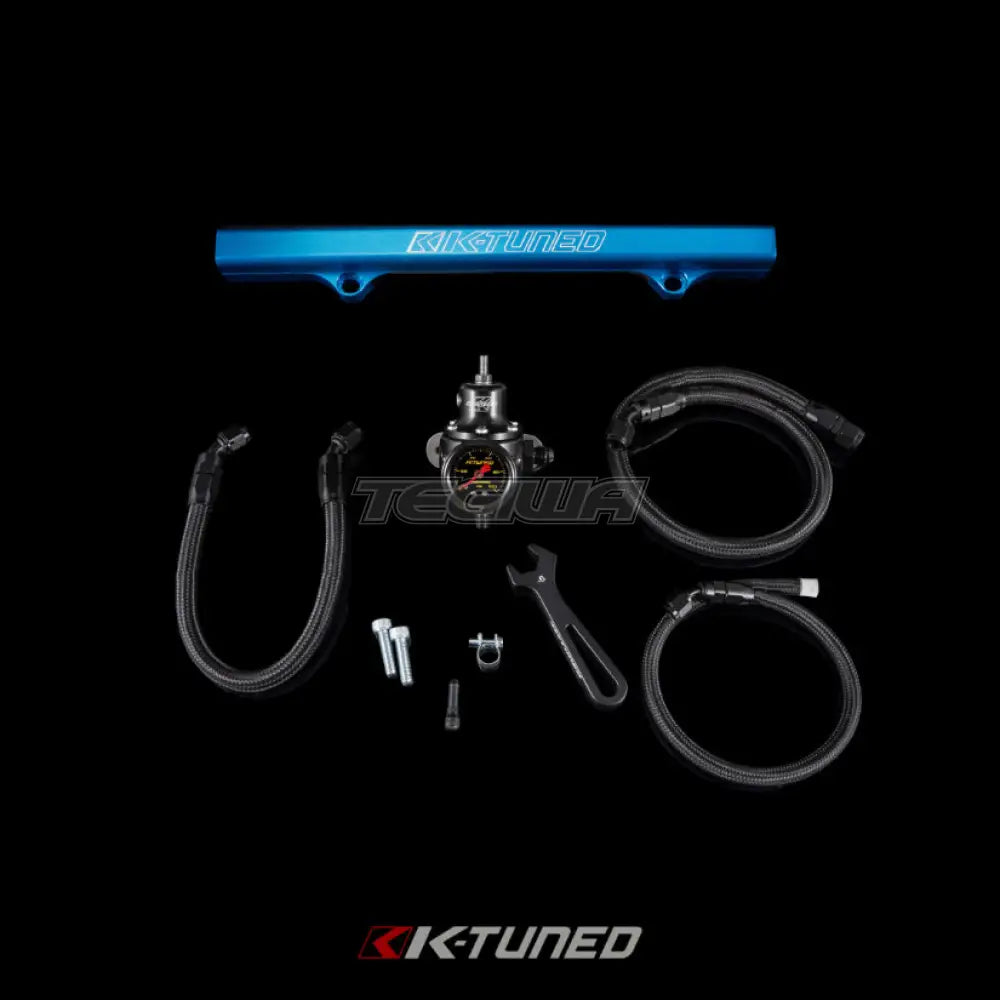 K-Tuned OEM Style Fuel System For K-Swapped Cars Blue Fuel Rail Fuel Rails