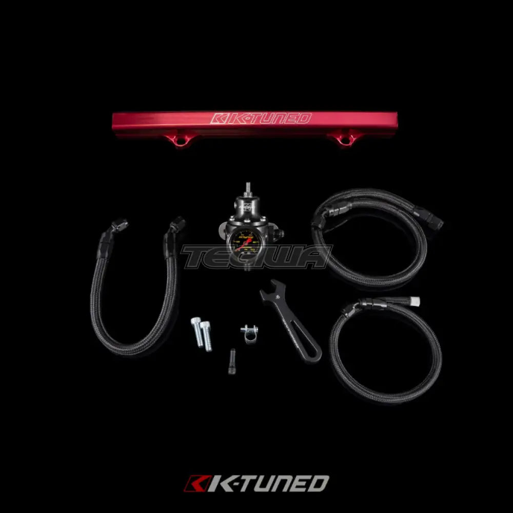 K-Tuned OEM Style Fuel System For K-Swapped Cars Red Fuel Rail Fuel Rails