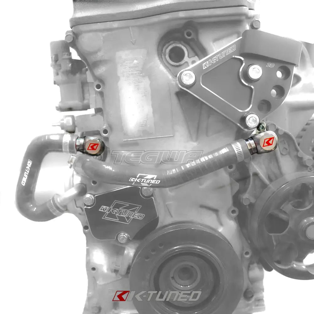 K-Tuned Oil Cooler Fittings (Side And Rear) with Hose End Oil Coolers