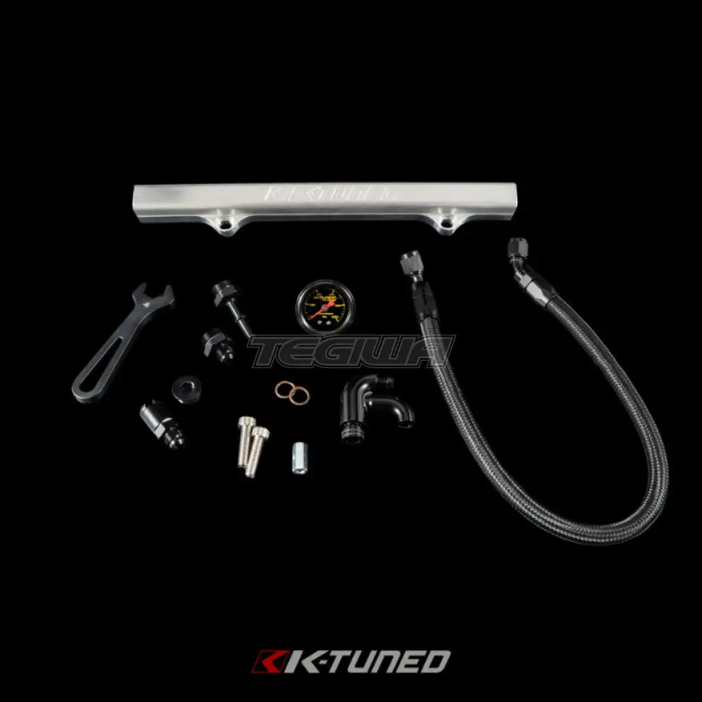 K-Tuned K Series Side Feed Fuel Line Kit Honda Civic Si 12-15 with Stock Manifold Yes add center mount gauge / Brushed