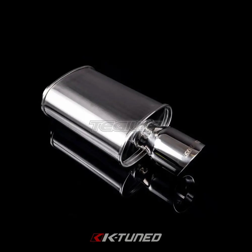 K-Tuned Universal Backbox Polished Short Offset Inlet / Center Outlet Exhaust Systems