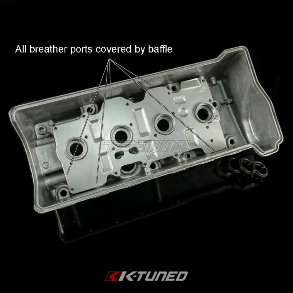 K-Tuned Vented Valve Cover Honda K-Series Wrinkle Red (Not Type-R Red) Cams & Valvetrain