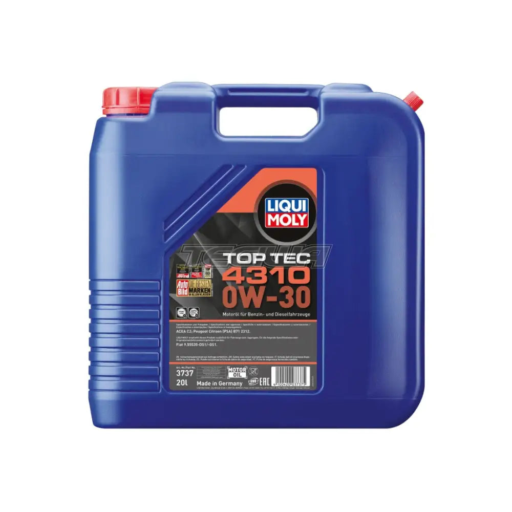Liqui Moly Top Tec 4310 Engine Oil 0W-30 20L
