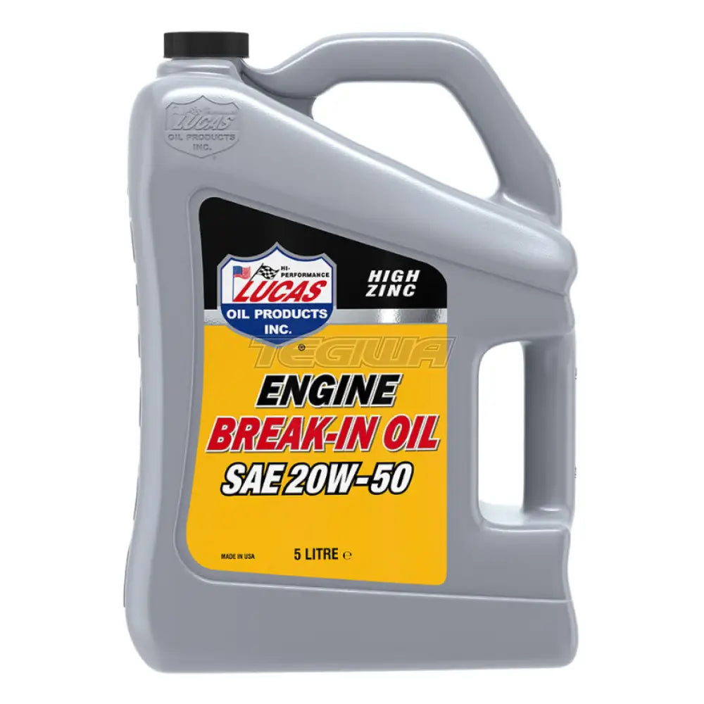 Lucas Oil SAE 20W-50 Engine Break In Oil 5 Litre Engine Oil