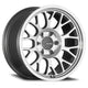 Mamba M28 Alloy Wheel 17x8 ET30 5x112 Silver With Mirror Machined Face 66.56mm CB