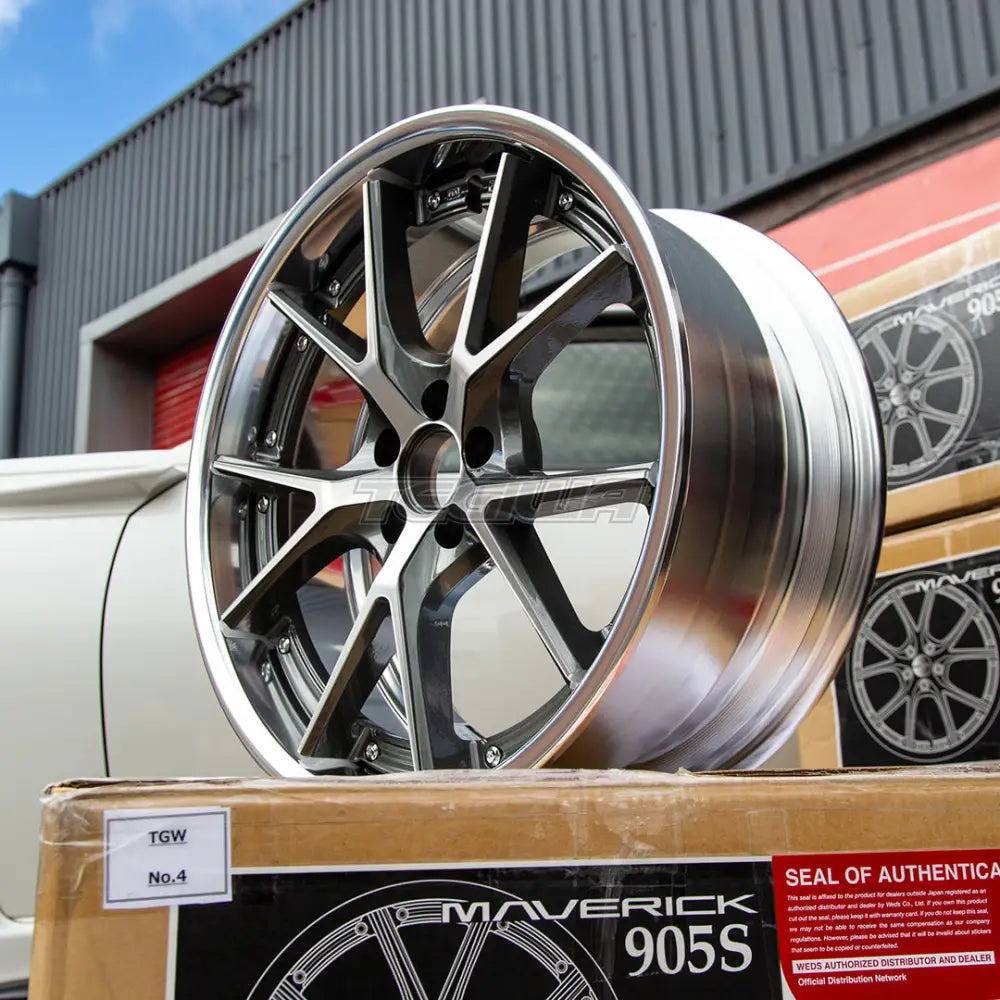 Maverick 905S 2-Piece Alloy Wheel 18x8.5 ET42 5x100 Gunmetal Polished Alloy Wheels