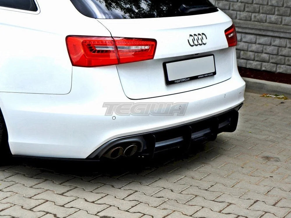 Maxton Design Audi A6 C7 S-line Avant 2.0 TDI Rear Diffuser & Rear Side Splitters 11-14