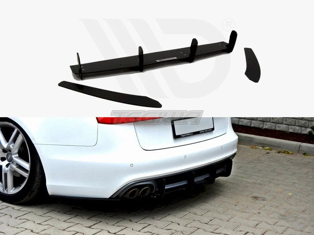 Maxton Design Audi A6 C7 S-line Avant 2.0 TDI Rear Diffuser & Rear Side Splitters 11-14