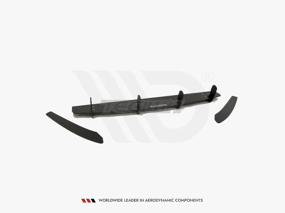Maxton Design Audi A6 C7 S-line Avant Rear Diffuser & Rear Side Splitters Fits TWO Single Exhaust Ends 11-14