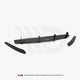 Maxton Design Audi A6 C7 S-line Avant Rear Diffuser & Rear Side Splitters Fits TWO Single Exhaust Ends 11-14