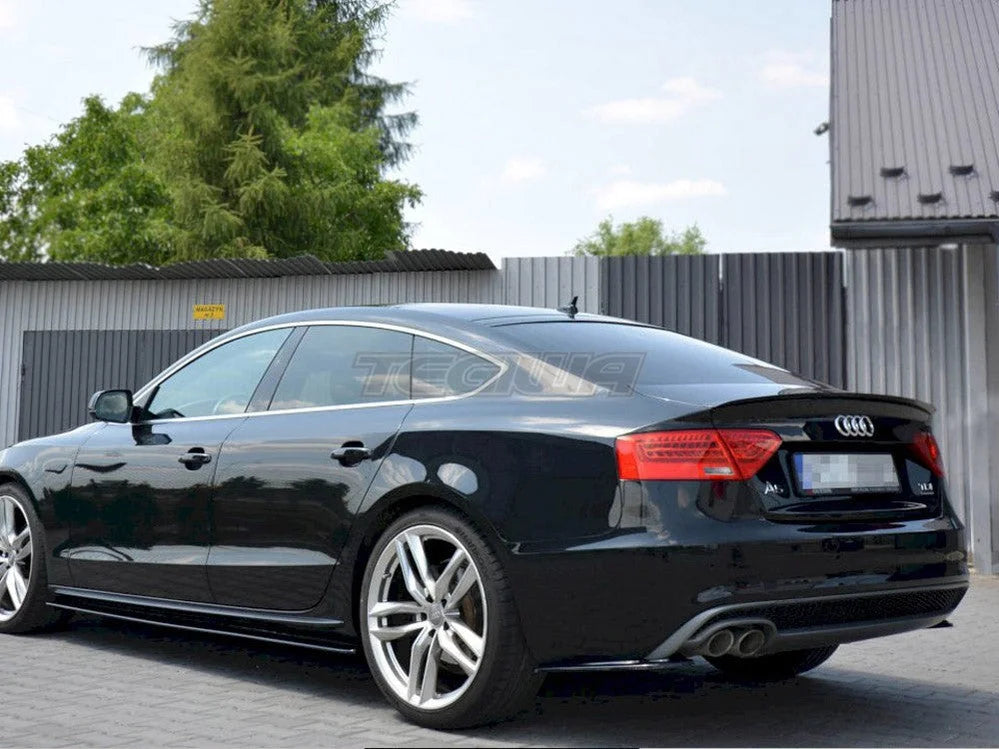 Maxton Design BOOT LID Extension CAP Audi A5 Sportback S-line MK1 Facelift 8T 09-16