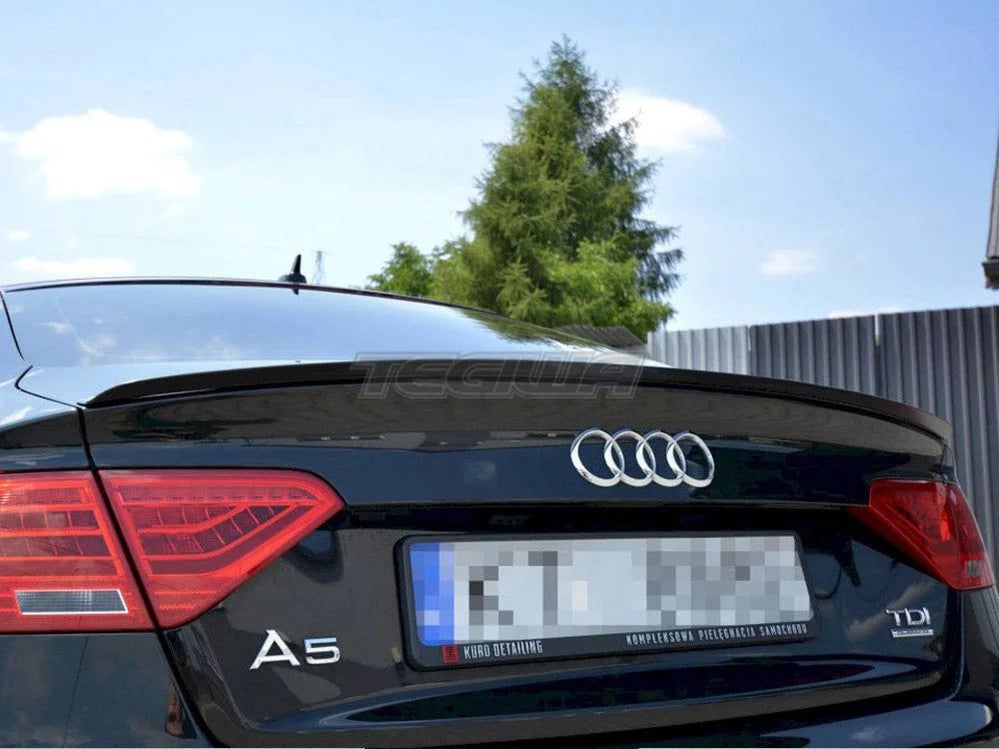 Maxton Design BOOT LID Extension CAP Audi A5 Sportback S-line MK1 Facelift 8T 09-16
