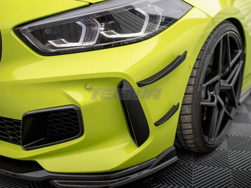 Maxton Design Carbon Fiber Front Bumper Wings Canards BMW 1-Series F40 M-Pack M135i