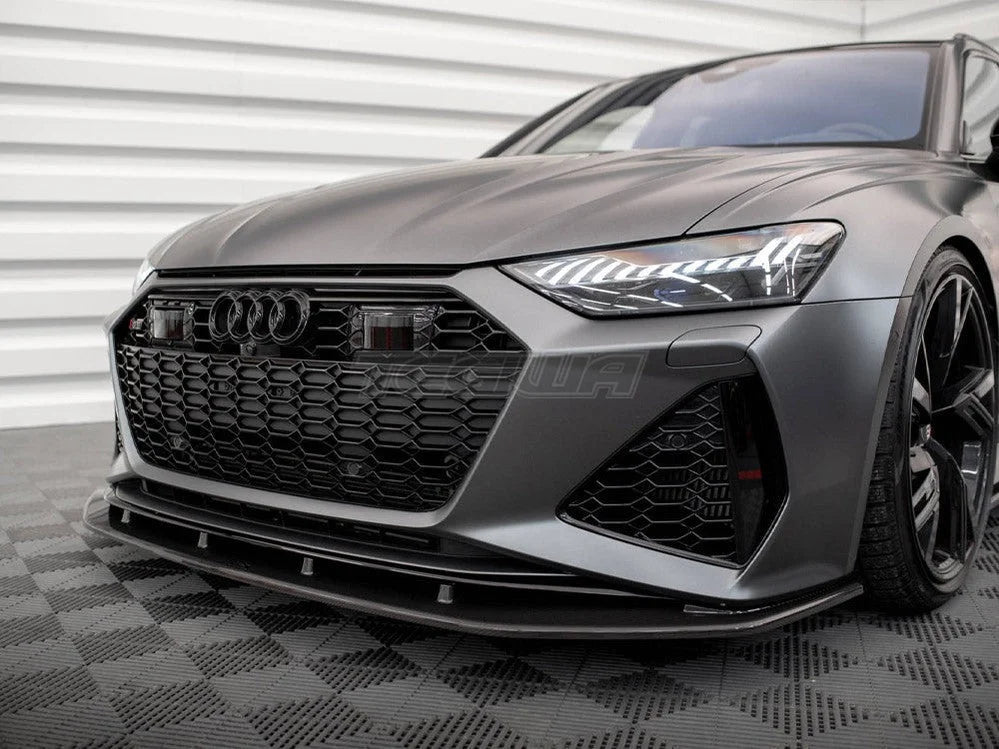Maxton Design Carbon Fiber Front Splitter Audi RS6 C8 RS7 C8