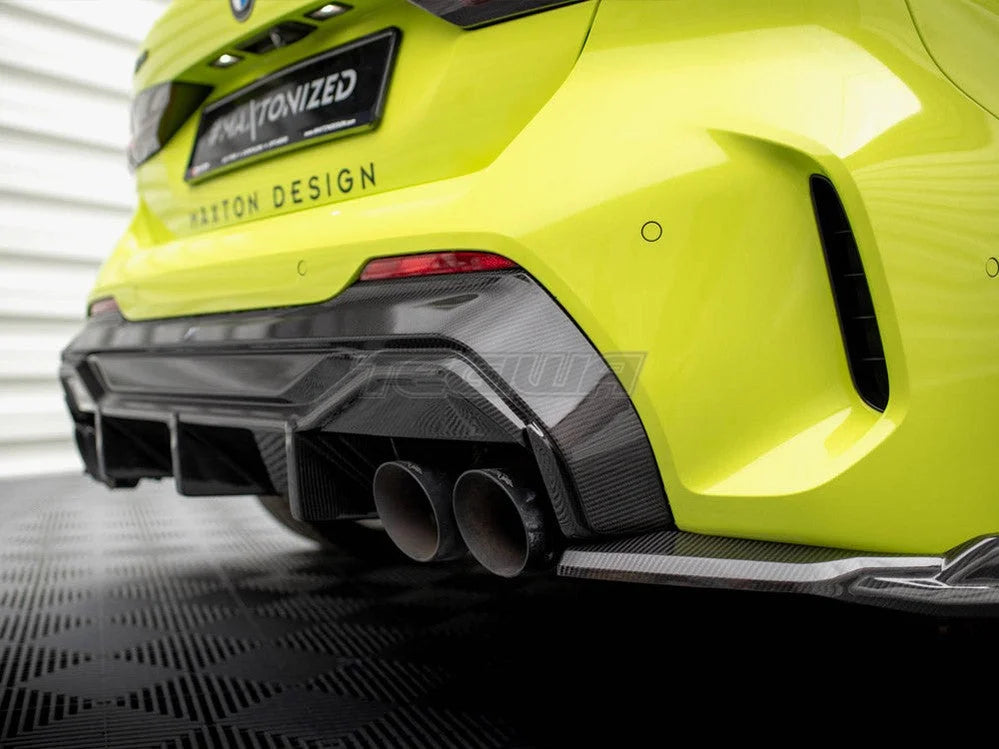 Maxton Design Carbon Fiber Rear Diffuser V.1 BMW 1-Series F40 M-Pack M135i