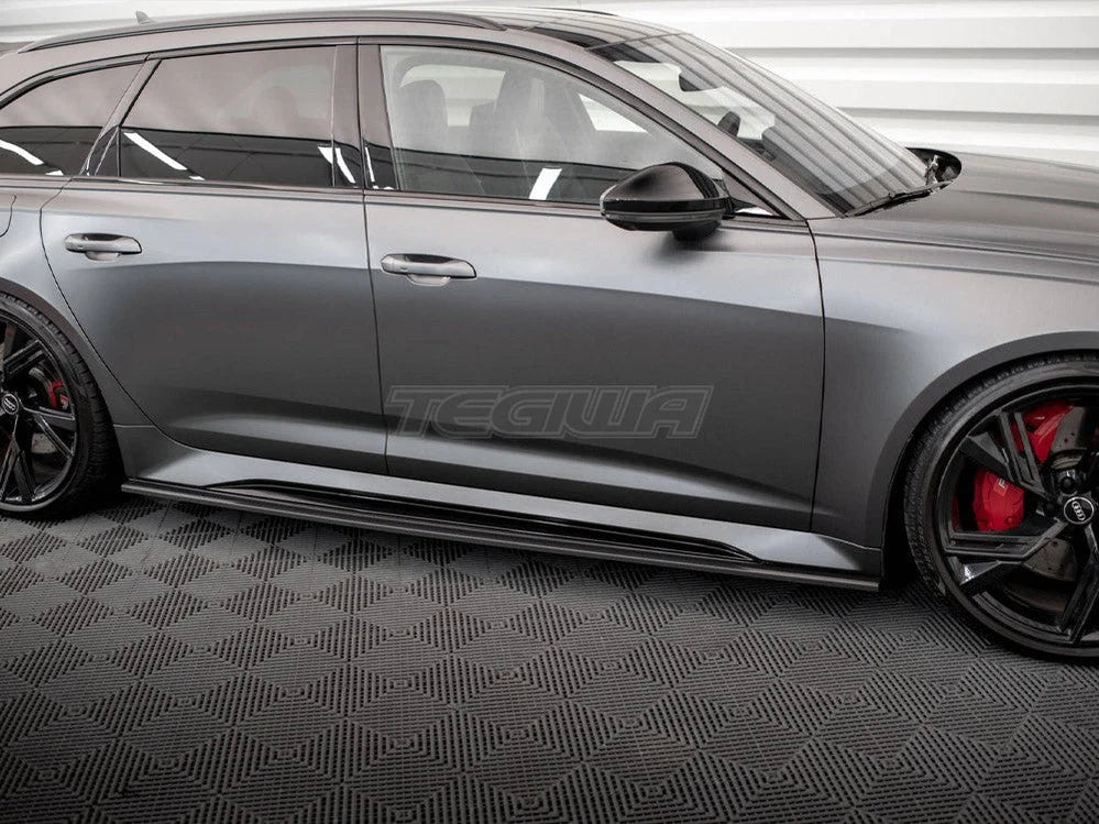 Maxton Design Carbon Fiber Side Skirts Audi RS6 C8 RS7 C8