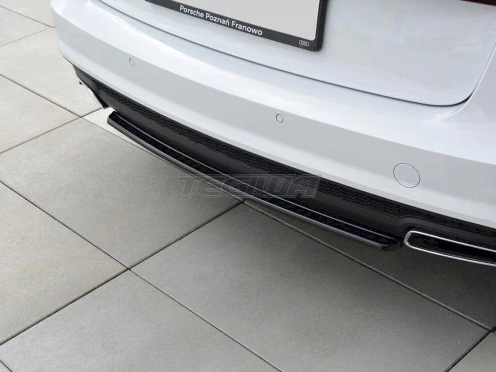 Maxton Design Central Rear Splitter Audi A6 C7 Avant Sline Facelift 2014- 2018