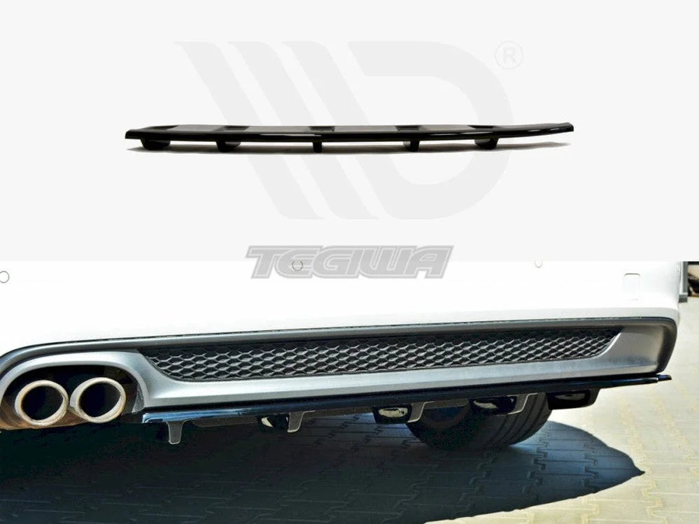 Maxton Design Central Rear Splitter Audi A6 C7 S-line Avant 11-14