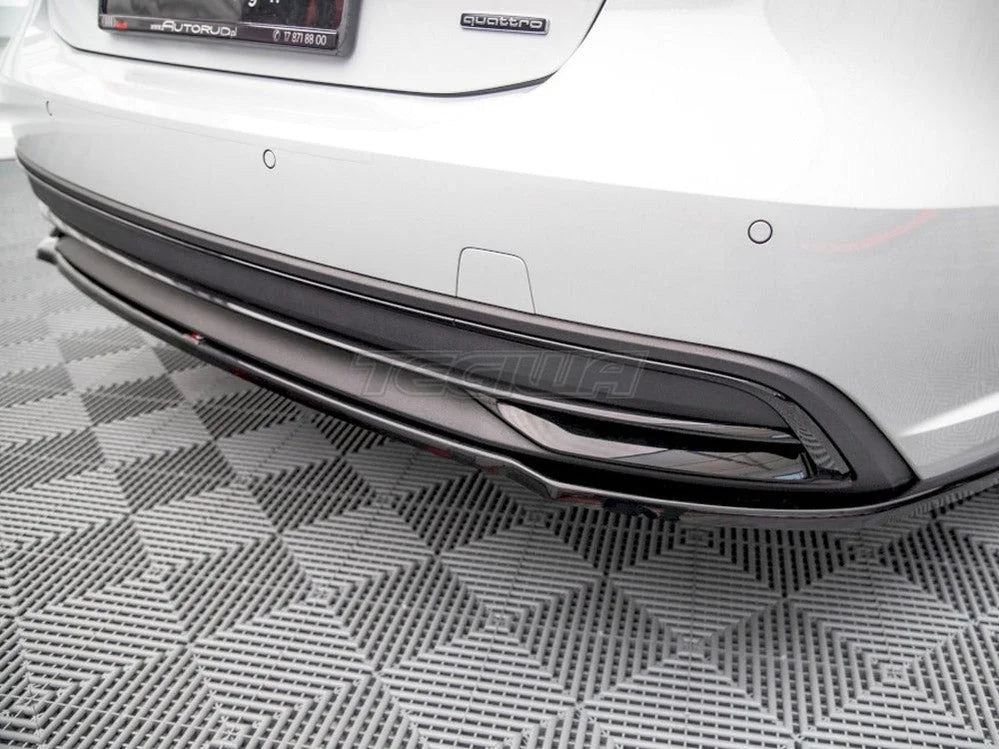 Maxton Design Central Rear Splitter Audi A7 C8 2018-