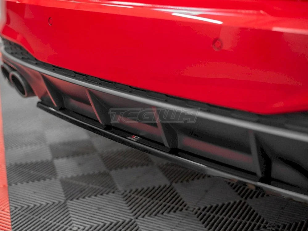 Maxton Design Central Rear Splitter Audi A7 C8 S-line 2017-