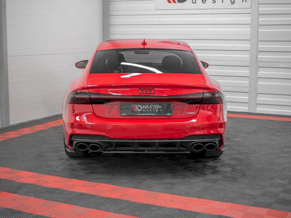 Maxton Design Central Rear Splitter Audi A7 C8 S-line 2017-