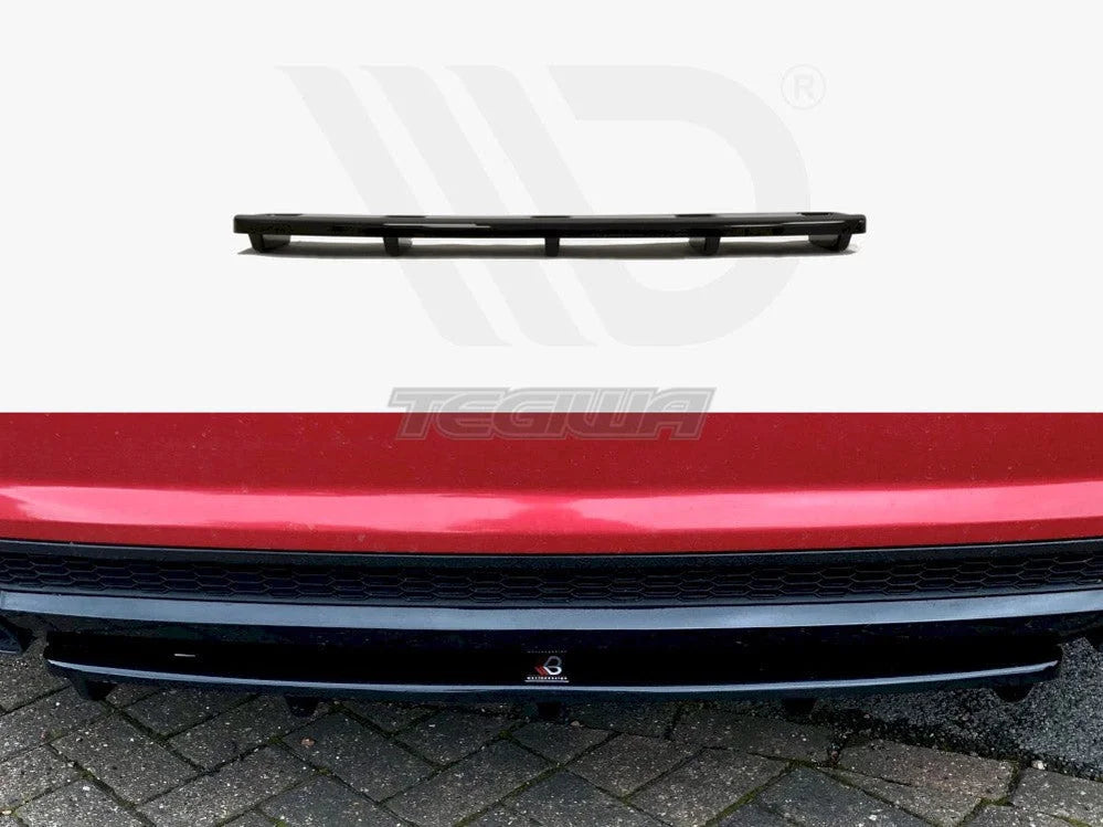 Maxton Design Central Rear Splitter Audi A7 S-line Facelift With Vertical Bars 10-17