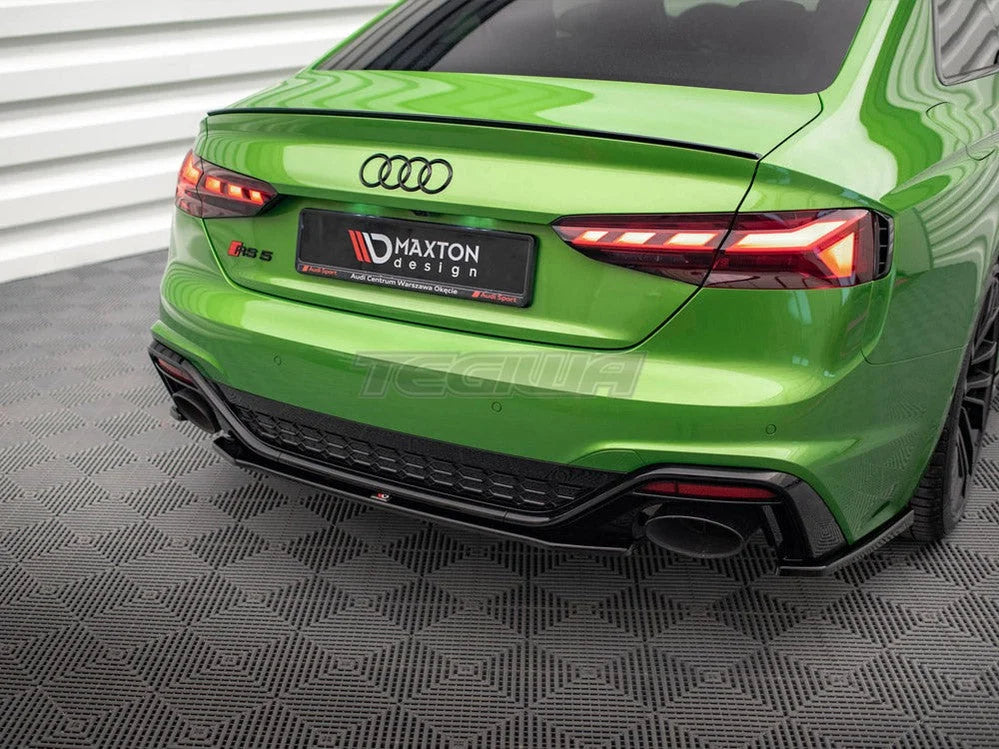 Maxton Design Central Rear Splitter Audi RS5 F5 Facelift