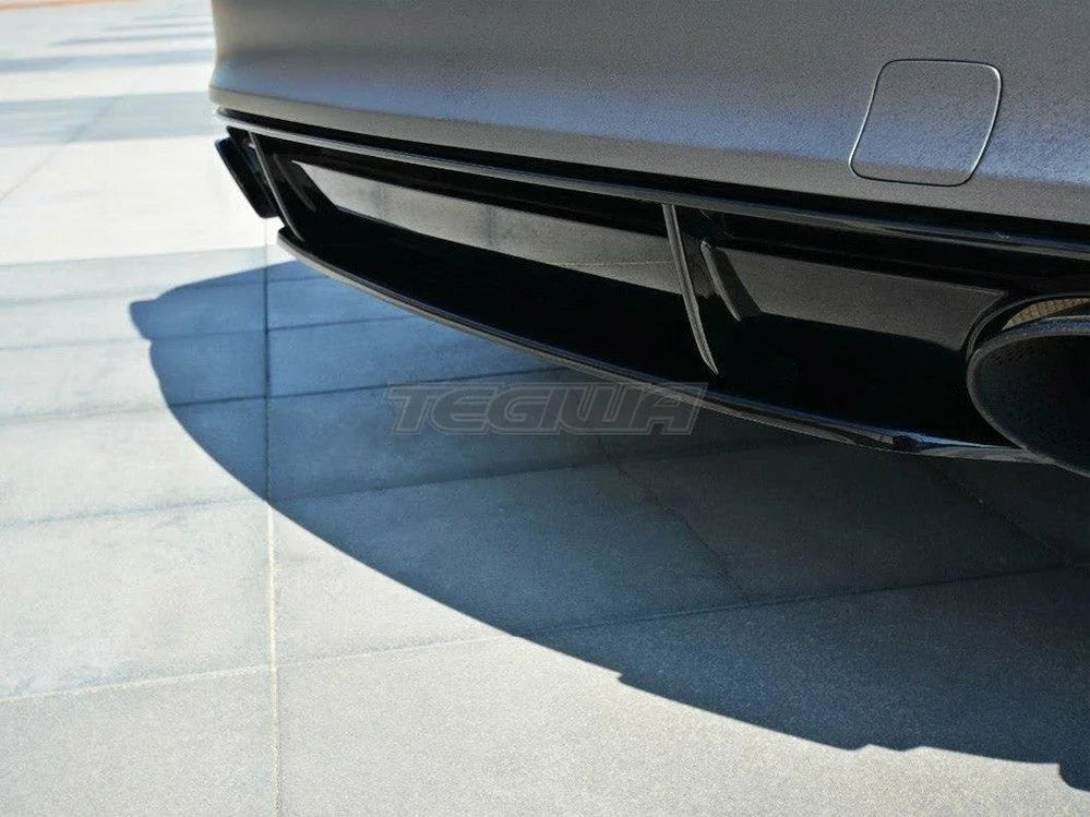 Maxton Design Central Rear Splitter Audi RS7 C7 Facelift 14-17