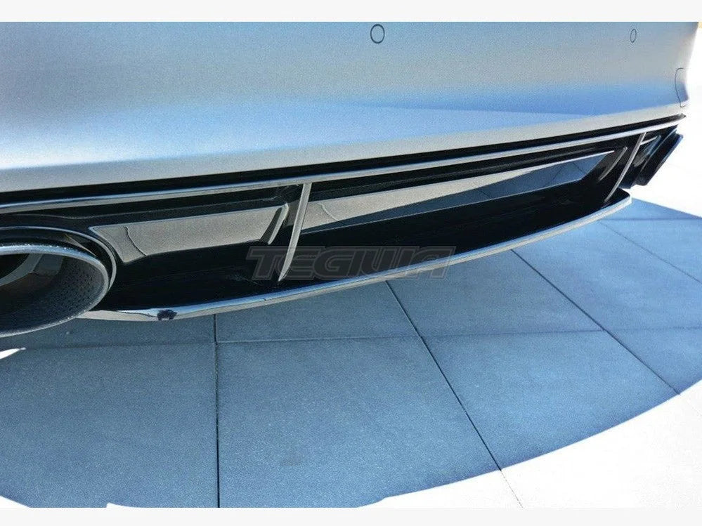 Maxton Design Central Rear Splitter Audi RS7 C7 Facelift 14-17