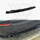 Maxton Design Central Rear Splitter BMW 5-Series F11 M-pack - Without Vertical BARS Fits TWO Double Exhaust Ends