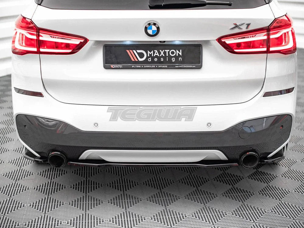 Maxton Design Central Rear Splitter BMW X1 M-pack F48 15-19